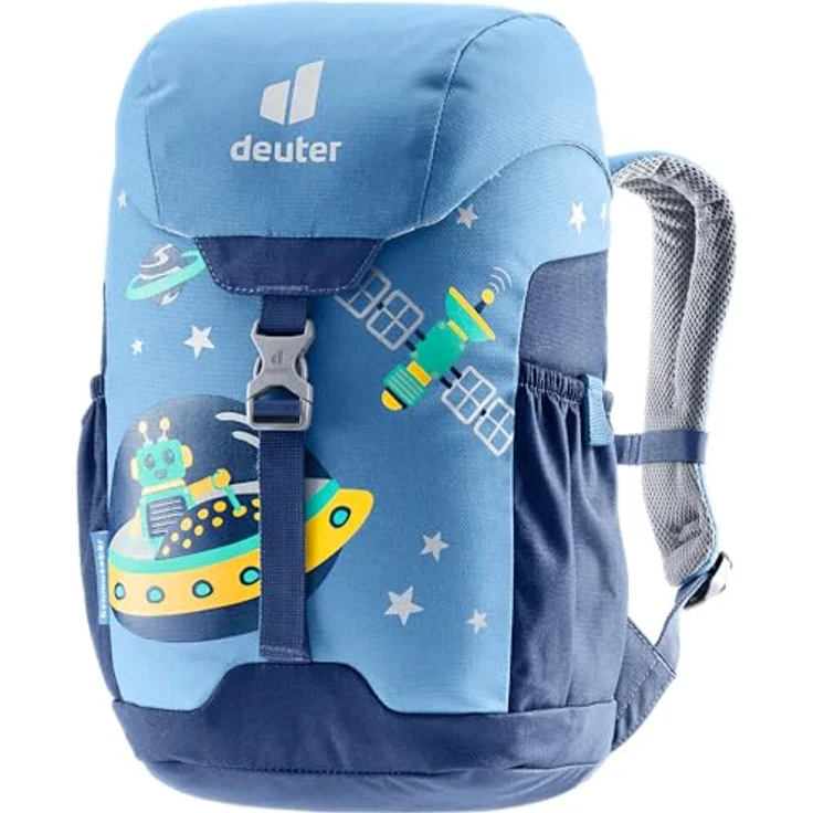 Deuter Schmusebär Kinderrucksack, 33 cm, blau, 100% Polyester, 21 cm x 15 cm x 33 cm – Bild 1
