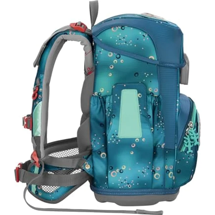 Step by Step Cloud Schulranzen-Set „Dog Basty“, 5-teilig, türkis, ergonomischer Tornister mit Reflektoren, höhenverstellbar, 19L für Jungen ab der 1. Klasse – Bild 5