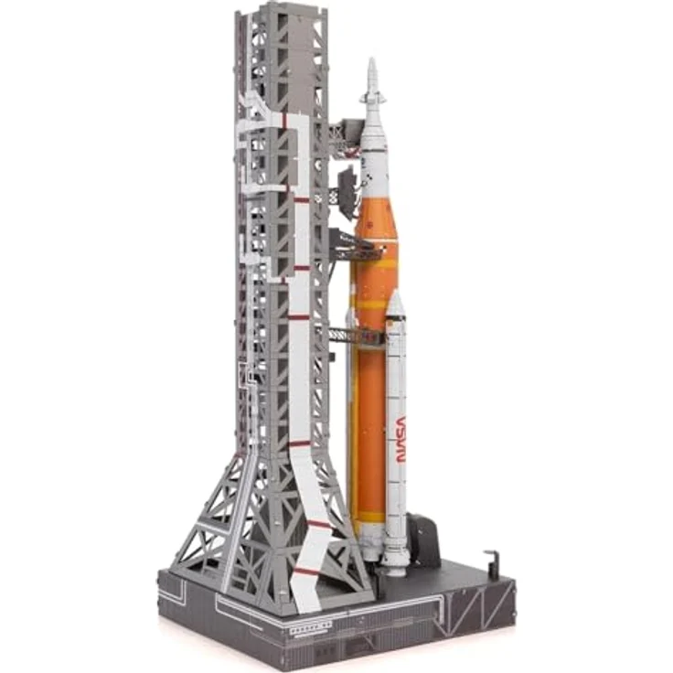 Metal Earth PS2019, 3D Metallbausatz NASA Artemis Mondrakete – lasergeschnitten, 3.5 Metallplatinen, ab 14 Jahre – Bild 4