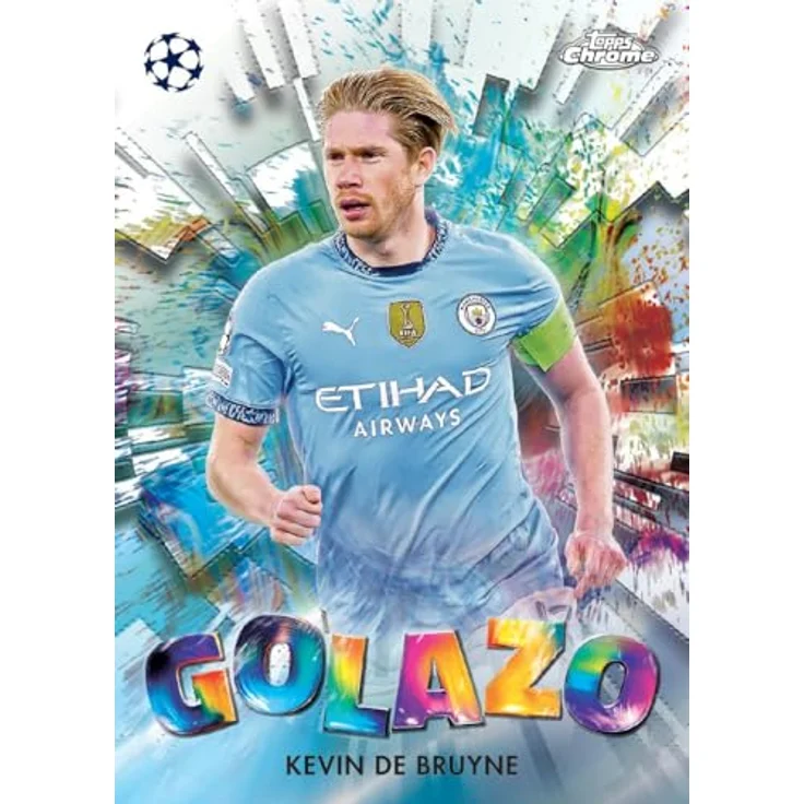 Topps Chrome UEFA Club Competitions 2024-25 Hobby Box, Sammelkarten-Display aus Papier und Pappe, geeignet für Sammler ab 6 Jahren – Bild 7