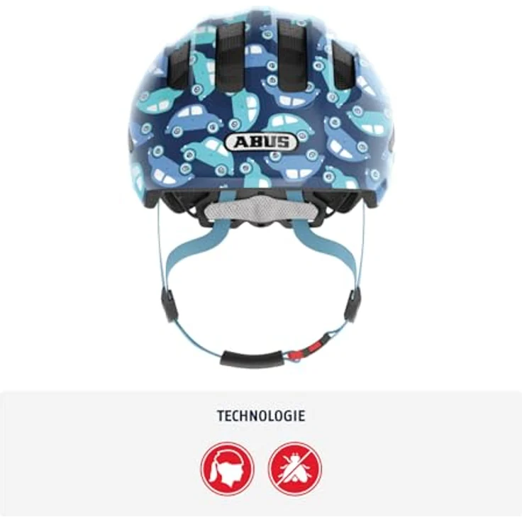Abus Smiley 3. 0 LED Helm Blue Car – Bild 3