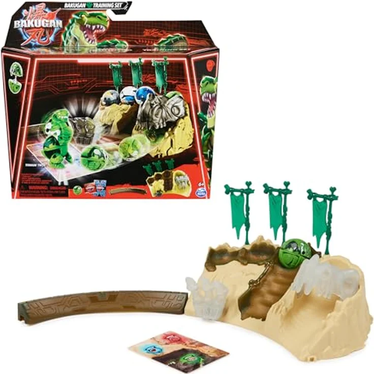 BAKUGAN Training Set mit Titanium Trox, Dino-Clan-Motiv, individualisierbare Actionfigur, Sammelkarten und Spielset für Jungen und Mädchen – Bild 1