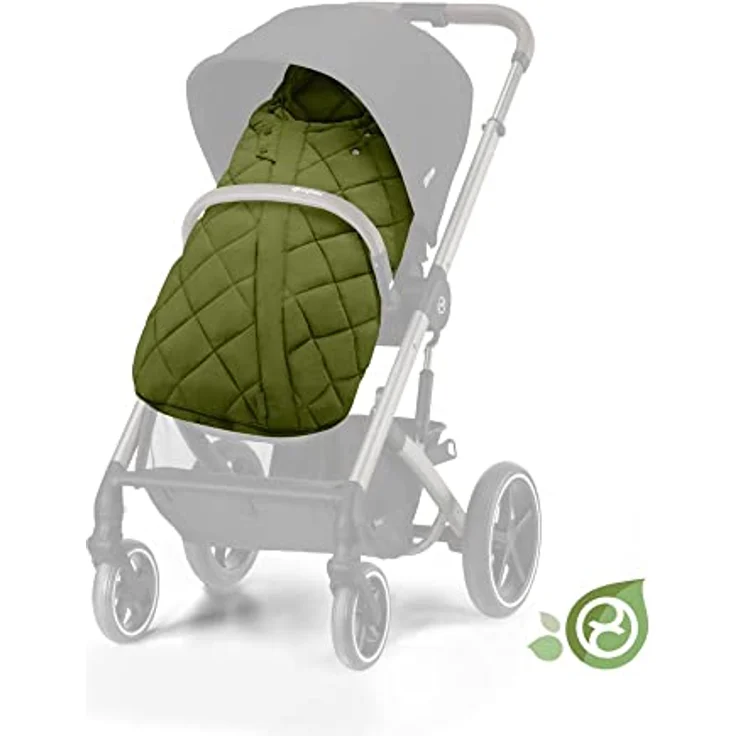 CYBEX Gold Fußsack Snøgga 2, Für Kinderwagen, Für Kinder von 6 Monaten bis 3 Jahren, TOG 4, Nature Green (Grün) – Bild 9