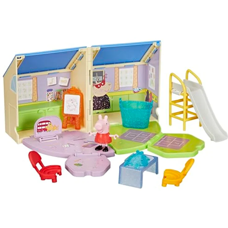 Hasbro PEP Peppas aufklappbare Spielgruppe, Spielset mit Peppa Figur und 7 Accessoires, kreativ für Kinder ab 3 Jahren – Bild 1