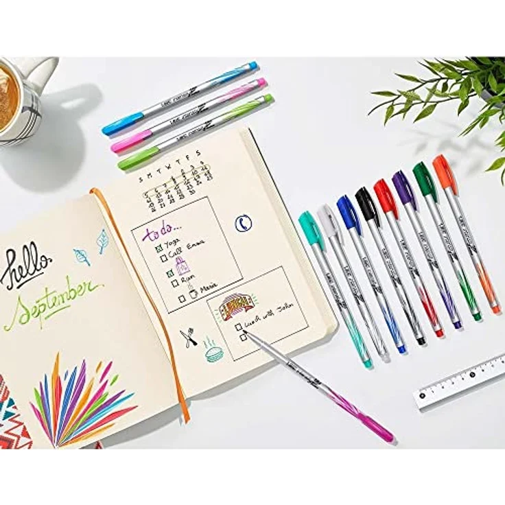 Bic Intensity Box, Schreibstifte mit 20 Fineliner in kräftigen Farben, umweltfreundliche Verpackung – Bild 5