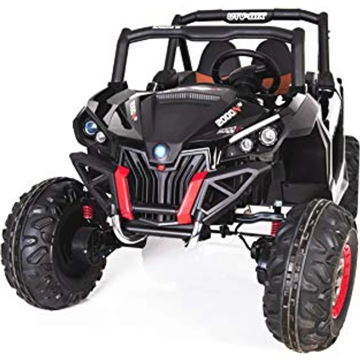 RIRICAR Buggy Kinder elektroauto 12V 2 sitzer, NEU RSX Elektro Buggy für Kinder, Schwarz, mit 2,4-GHz Fernbedienung, Allradantrieb – Bild 2