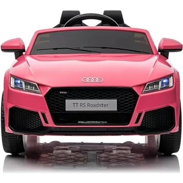 FINOOS Kinder elektroauto A.U.D.I. TTRS 12V Elektroauto für Kinder, mit Fernbedienung 2,4GHz, Akku: 12V, 4,5Ah, 2 x Motor 30 Watt (Rosa) - Elektroauto für Kinder mit A.U.D.I. Lizenz und Sicherheitsfeatures – Bild 2