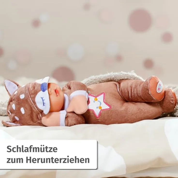 Baby Born Sleepy Reh Babypuppe, 30 cm, mit Rassel im Inneren, waschbar bei 30°C – Bild 4
