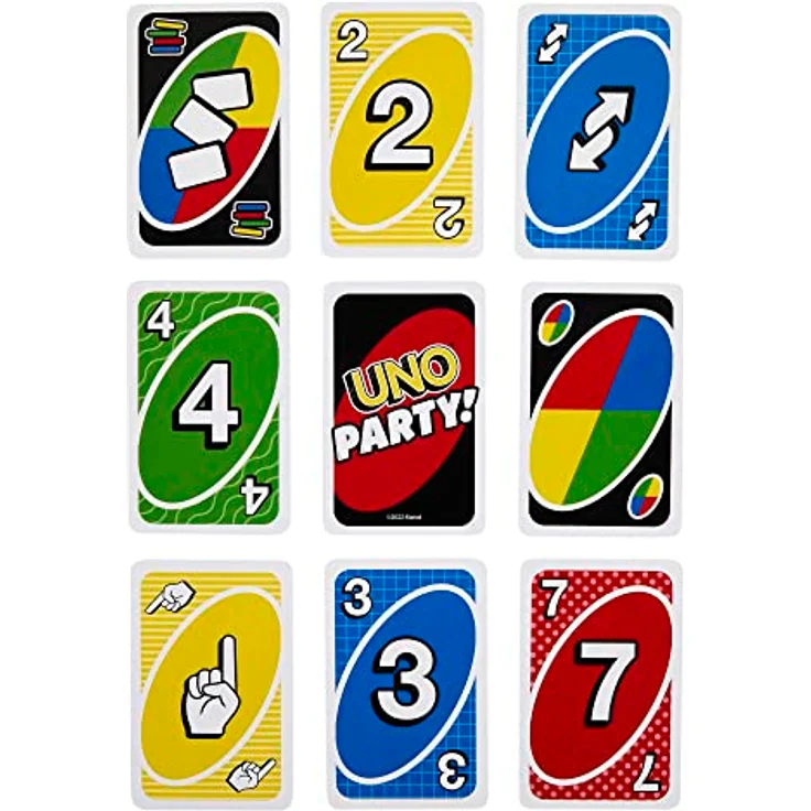 UNO Party - Spannendes Kartenspiel für große Gruppen, 6-16 Spieler, neue Regeln & schnelles Spielvergnügen, ideal für Familien & Freunde, HMY49 – Bild 3