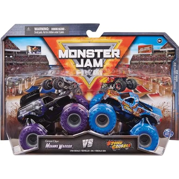 Monster Jam Original Monster Jam Zweier-Pack mit authentischen Monster Trucks im Maßstab 1:64 (Sortierung mit verschiedenen Designs, Zufallsauswahl) – Bild 10