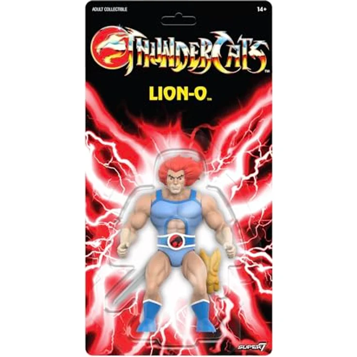 Super7 Thundercats Vintage Collection Actionfigur Wave 1 Lion-O, 14 cm mit Zubehör in Fensterbox – Bild 1