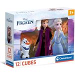 Clementoni Disney Frozen 12 Würfel Puzzle Kinder - Geschicklichkeitsspiel für Kinder ab 3 Jahren - Sensorik- & Motorikspielzeug 41192