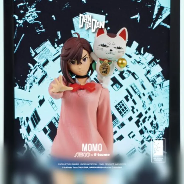 Tsume Dandadan Neon Figur 1/9 Momo, 25 cm Statue mit USB-C Daisy-Chain Ausgang und Stromanschluss