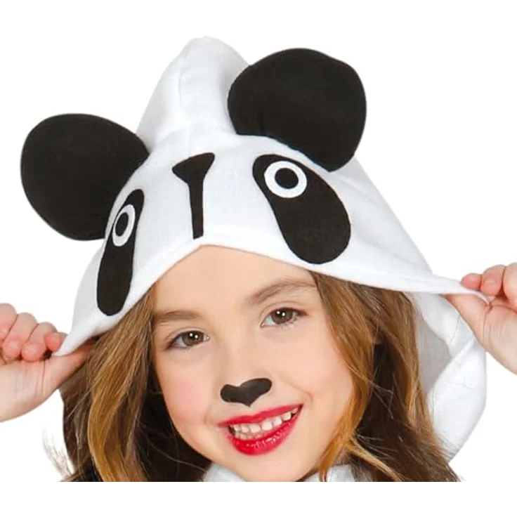 Guirca Mädchen Pandakostüm Panda Kostüm Kleid Kinderkostüm schwarz weiß Gr. 98-146, Größe:98/104 – Bild 5