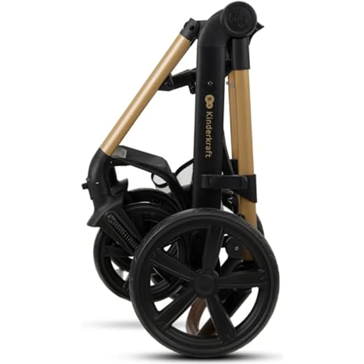 Kinderkraft 4in1 Kombi-Kinderwagen-Set MOOV 2, wendbarer Sitz & Wanne in Pure Black, inkl. Babyschale MINK PRO, Isofix-Base, Wickeltasche & Zubehör, für Kinder von 0 bis 22 kg – Bild 21