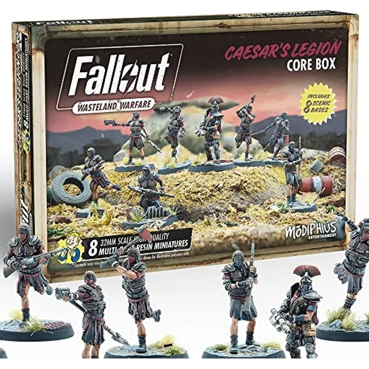 Modiphius Fallout: Wasteland Warfare - Caesar/'s Legion: Core Box, Sammelfiguren für Strategiespiele mit thematischer Anlehnung an die Mojave-Wüste – Bild 5