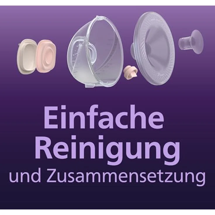 Philips Avent Hands-Free Premium Plus SCF439/01, Muttermilch-Sammler, 2er Pack, leicht zu reinigen, verschiedene Brustaufsätze – Bild 6