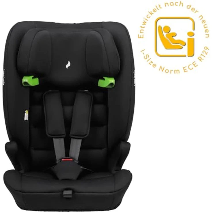 Osann Autokindersitz Lupo Isofix i-Size, erhöhter Seitenaufprallschutz, 14-fach höhenverstellbare Kopfstütze, für Kinder 76-150 cm, blau – Bild 3