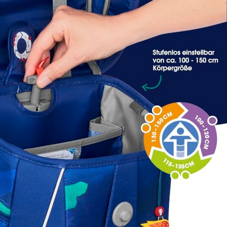 Step by Step Schulranzen SPACE, Mehrfarbiges Schulranzen-Set mit viel Stauraum – Bild 6