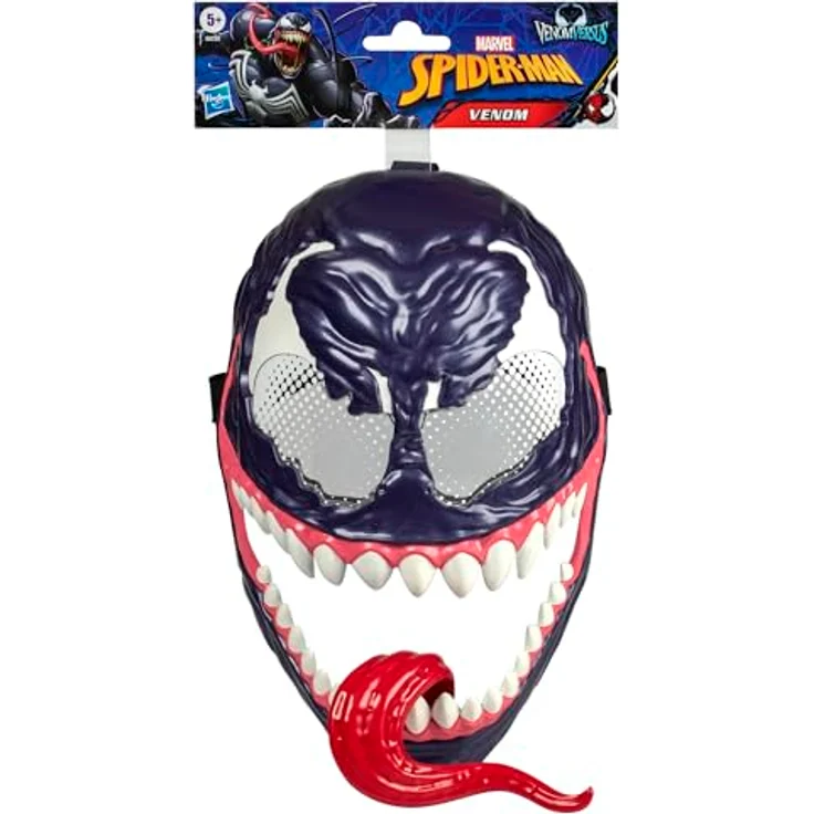Hasbro Marvel Spider-Man Venom Maske, Superhelden-Spielzeug mit beweglicher Zunge und verstellbarem Riemen, ab 5 Jahren – Bild 2