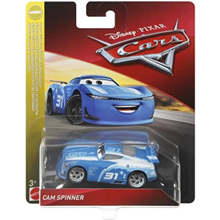 Disney Cars Cam Spinner FLM35, Die-Cast Spielzeug-Rennwagen im Maßstab 1:55 aus Metall – Bild 4