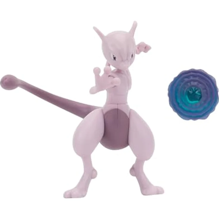 Jazwares Pokémon Battle Feature Figur Mewtu, 10 cm, detaillierte Sammelfigur für epische Kämpfe – Bild 2