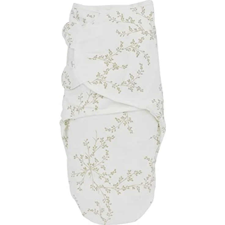 Meyco Baby Branches/Uni Pucksack 2er Pack, Erstausstattung Neugeborene (Pucktuch für Babys ab 0-3 Monaten, weicher Schlafkomfort, atmungsaktiv und feuchtigkeitsabsorbierend, Einschlafhilfe), Sand – Bild 3
