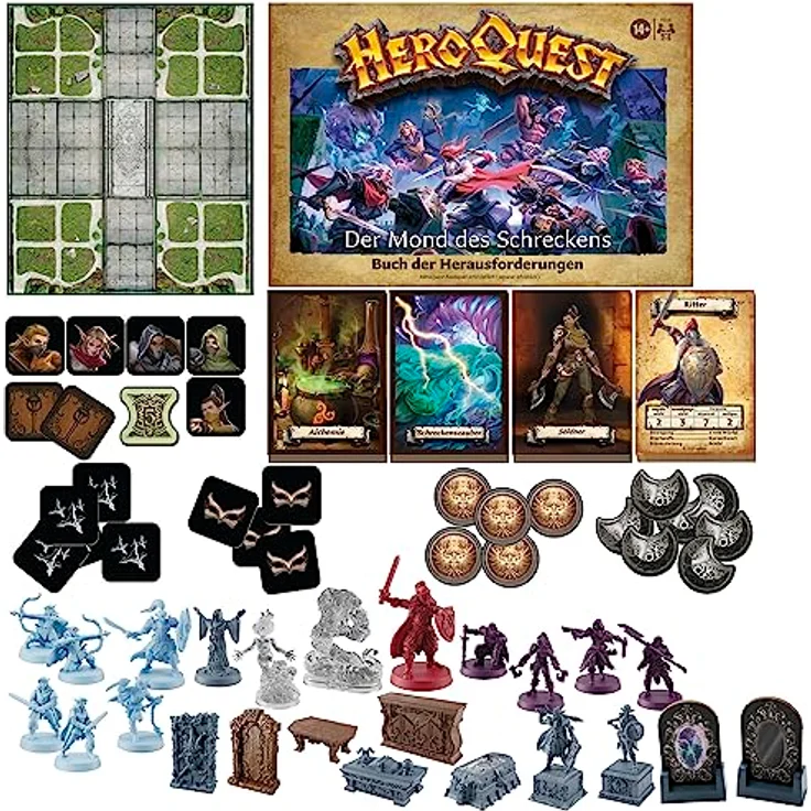 Avalon Hill HeroQuest Der Mond des Schreckens Abenteuerpack, Rollenspiel mit 29 Miniaturen, für HeroQuest Basisspiel, farbenfrohe Elfenwelt – Bild 3
