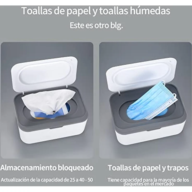 Feuchttcher Box, Baby Feuchtes Toilettenpapier Box, Spenderbox fr  Feuchttcher, Kinder Tcherbox Serviettenbox, mit Aufbewahrungsbox fr  Gesichtsabdeckungen (Grau) - Preisvergleich: Tests, Infos & Preisvergleich