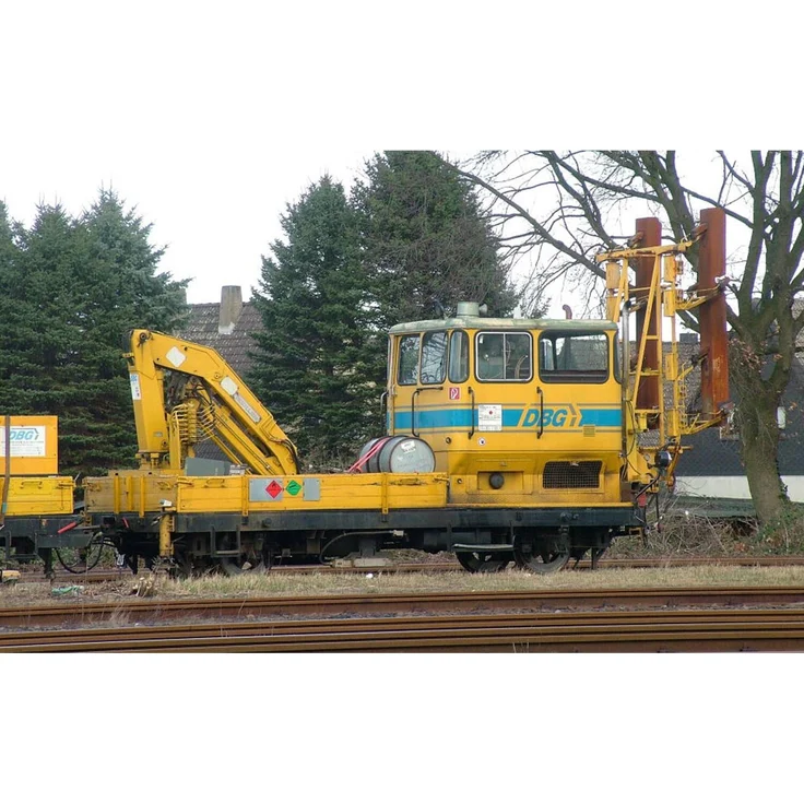 Rivarossi DBG Rottenkraftwagen Klv 53, gelb/blau, Ep. V-VI DCS, Modelleisenbahn-Wagen – Bild 1