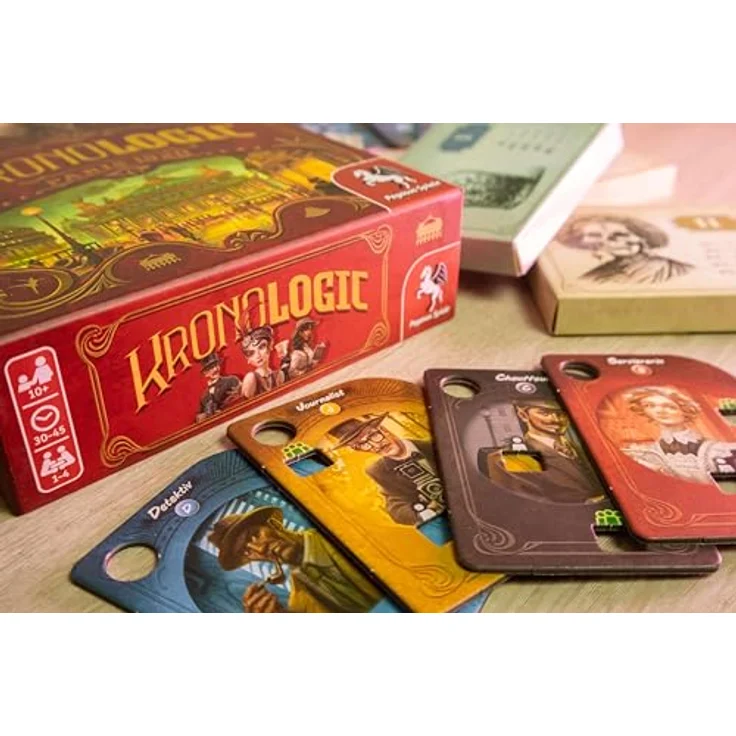 Pegasus Spiele 18710G Kronologic – Paris 1920, Spannendes Deduktionsspiel, Zeitreise ins Paris der 1920er Jahre – Bild 5