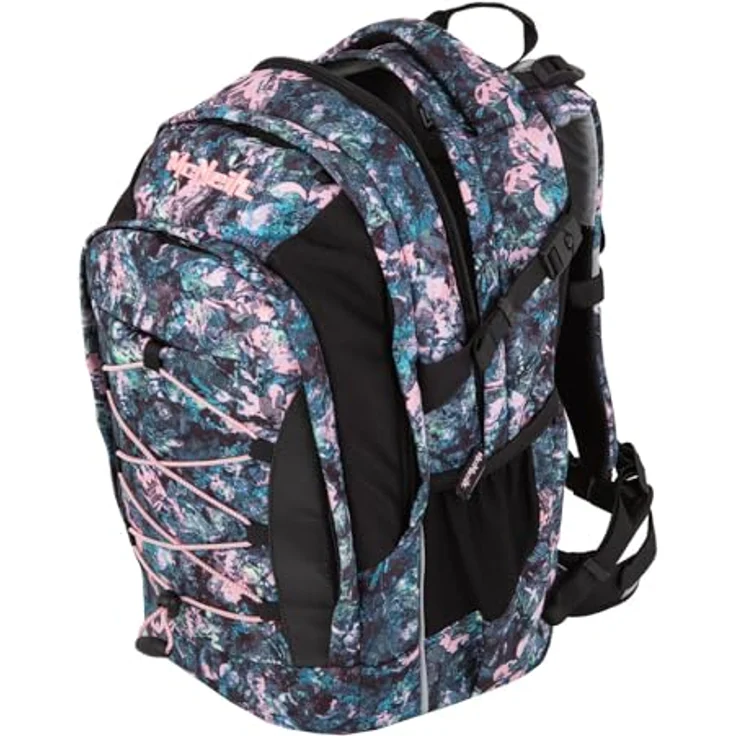 McNeill Schulrucksack LUCA, robuster Polyester-Rucksack mit Becken- und Brustgurt, herausnehmbarer Tasche, einfachem Reißverschluss – Bild 4