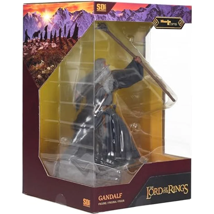 SD Toys Actionfigur Der Herr der Ringe Gandalf aus Moria, 27 cm, grau/braun, 100% Kunststoff, in Geschenkverpackung – Bild 7