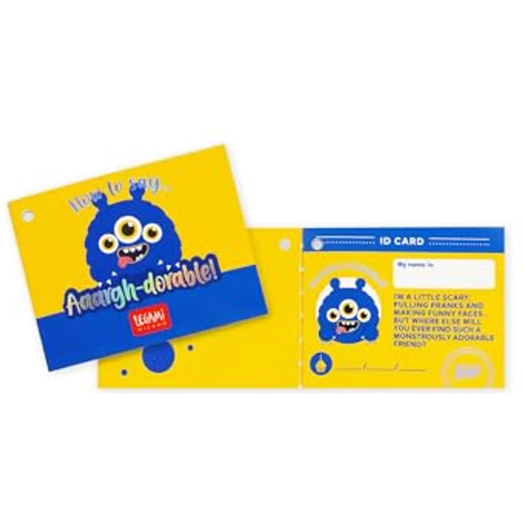 Legami Plüschtier Monster Super Soft Mini, 15 cm, Polyesterfüllung, liebevolle Botschaft „Bee Different“ – Bild 4