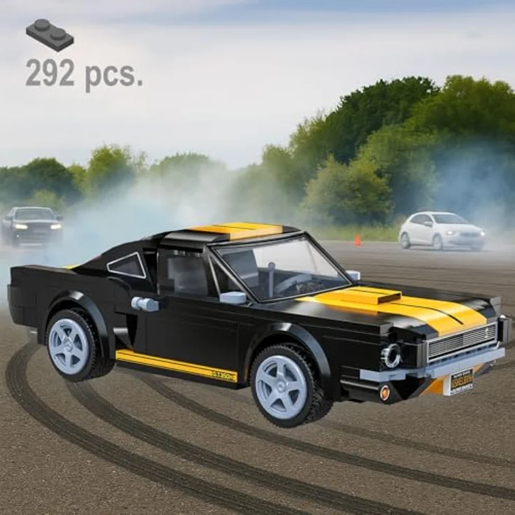 Schwarz Kitchen CaDA Shelby GT350 H 1:20, ferngesteuertes Auto in schwarz mit 2,4GHz Funksteuerung – Bild 6