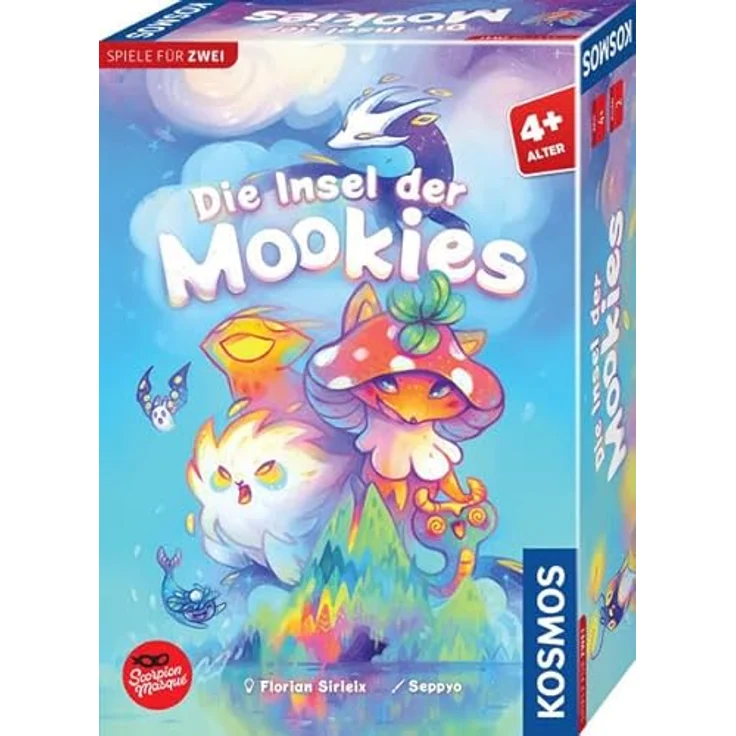 Kosmos Die Insel der Mookies, Brettspiel zum Sammeln mit 36 Spielkarten und zauberhaften Illustrationen – Bild 1
