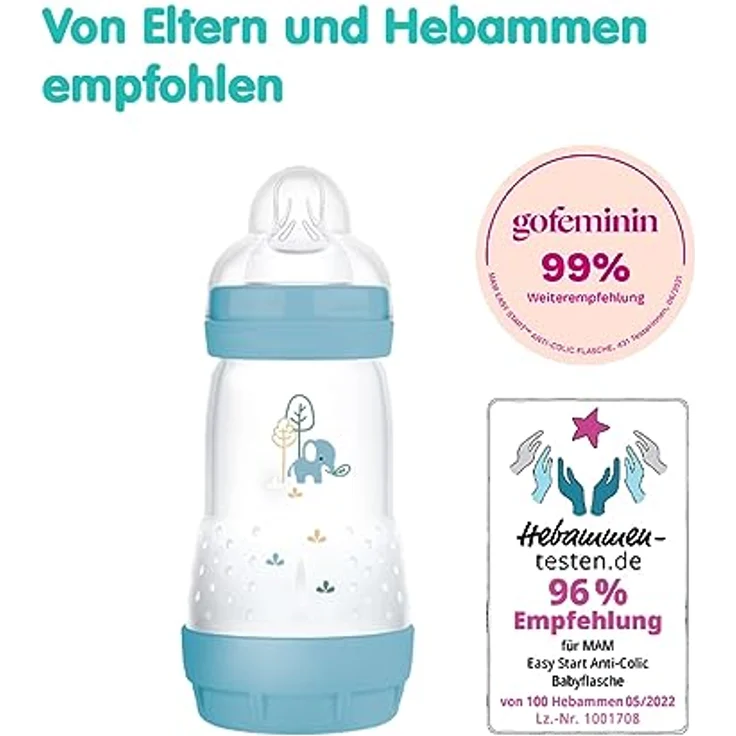 MAM Easy Start Anti-Colic matt, 260 ml, Elefant – Bild 3