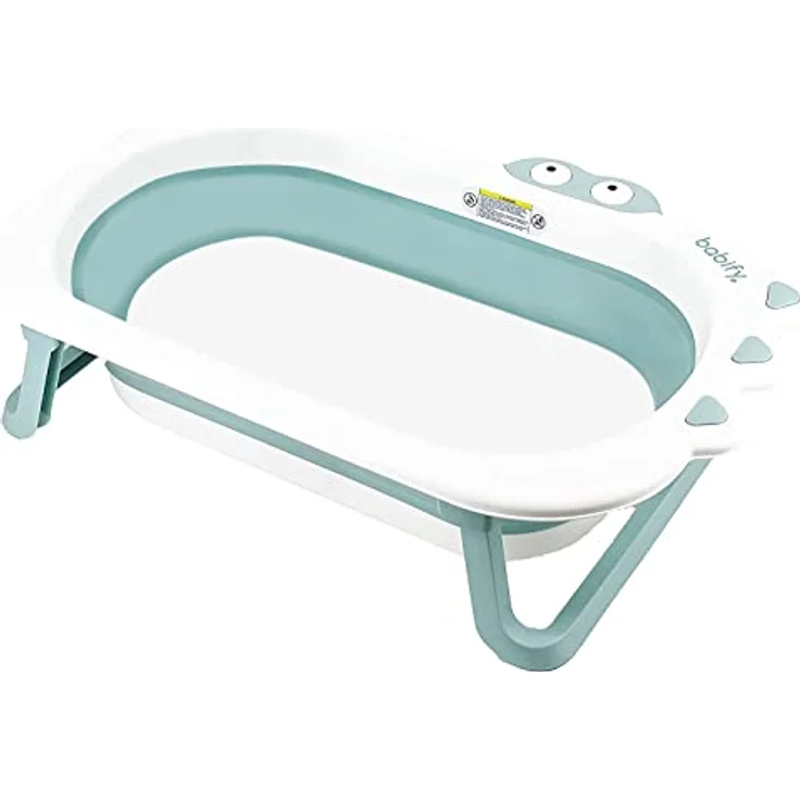 Babify Shower Faltbare Baby-Badewanne mit Badekissen, ultra kompakt, rutschfest, Minzgrün – Bild 2