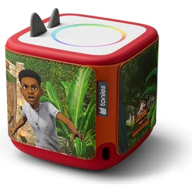 tonies Toniebox 2 Hülle Jurassic World, farbenfrohes Design zur individuellen Gestaltung, kindgerechte Materialien – Bild 4