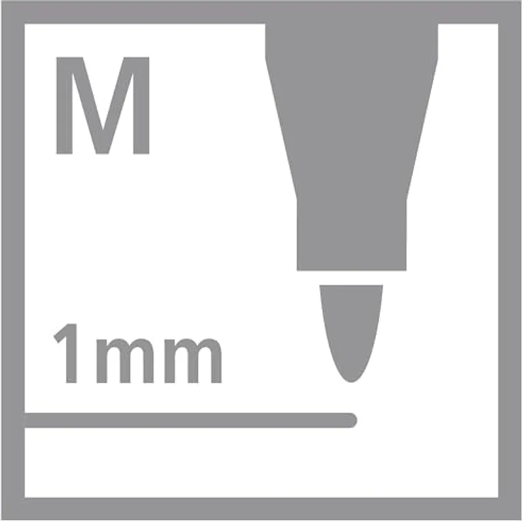 STABILO Faserstift STABILO Pen 68 ARTY Filzstift - M - 1 mm - 18er Set - Hohe Farbbrillanz - 18 verschiedene Farben – Bild 9