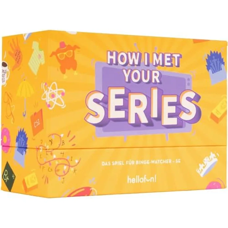Hellofun! How I MET Your Series, Brettspiel mit 200 Quizfragen und verschiedenen Kategorien