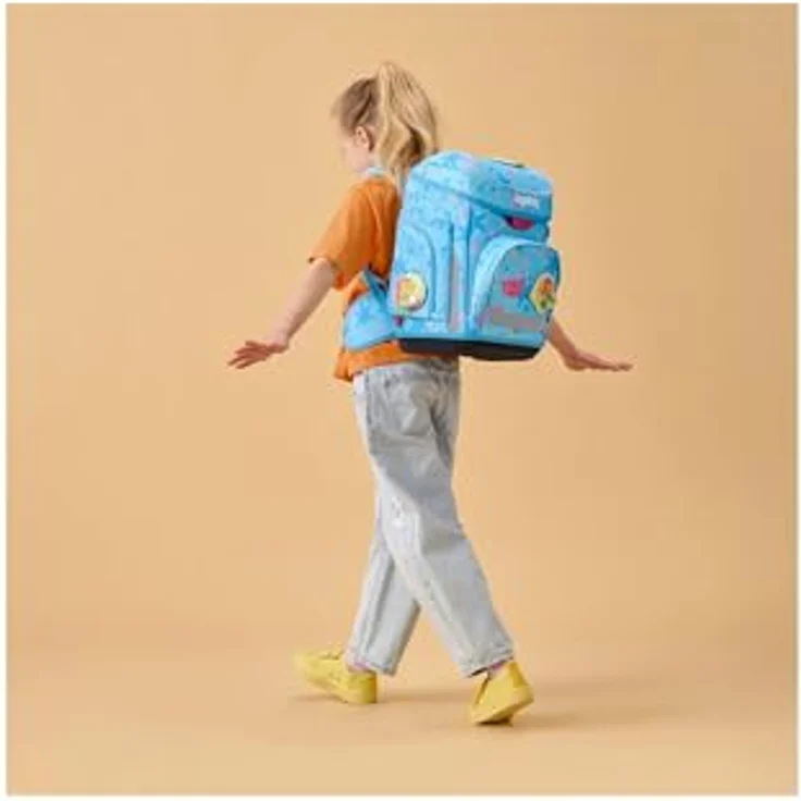 ergobag Schulranzen-Set CUBO Bärhext, 5-teilig, ergonomisch, höhenverstellbar, Your-Size-System, 19 Liter Volumen, reflektierend, ab 1. Klasse – Bild 7