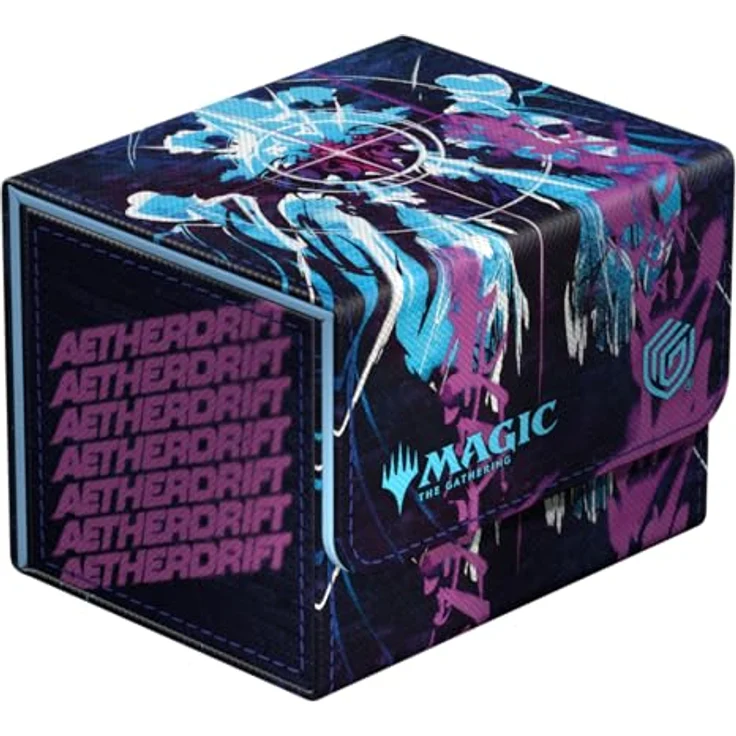 Ultimate Guard Sidewinder 100+, Deck-Box für Magic: The Gathering, bis zu 100 double-sleeved Karten, Xenoskin-Material, Aetherdrift - Oildeep Gearhulk – Bild 1