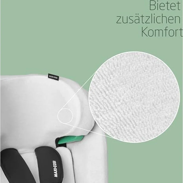 Maxi-Cosi Autositzbezug Emerald 360 S, Bio-Baumwolle, waschmaschinenfest, atmungsaktiv und feuchtigkeitsabsorbierend, Natural White – Bild 3