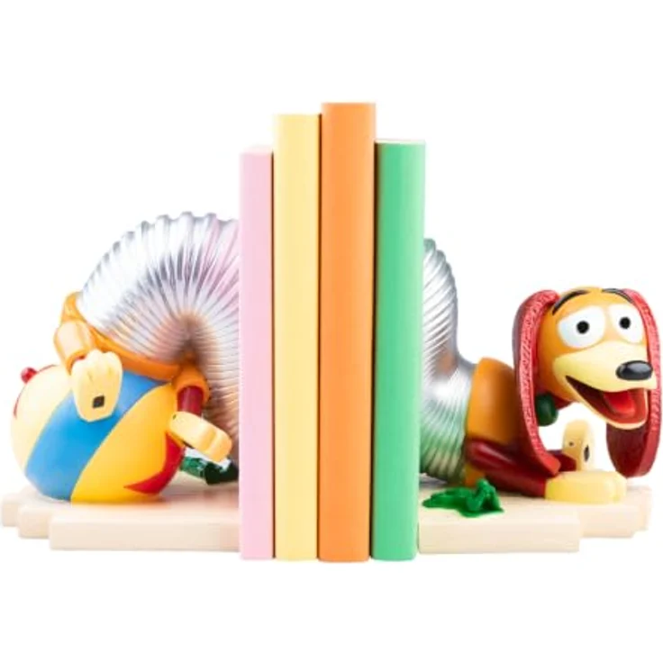 Grupo Erik Editores Disney Pixar Toy Story Slinky Dog Buchstütze aus handbemaltem Kunstharz, 15 cm hoch, stabil und dekorativ – Bild 2