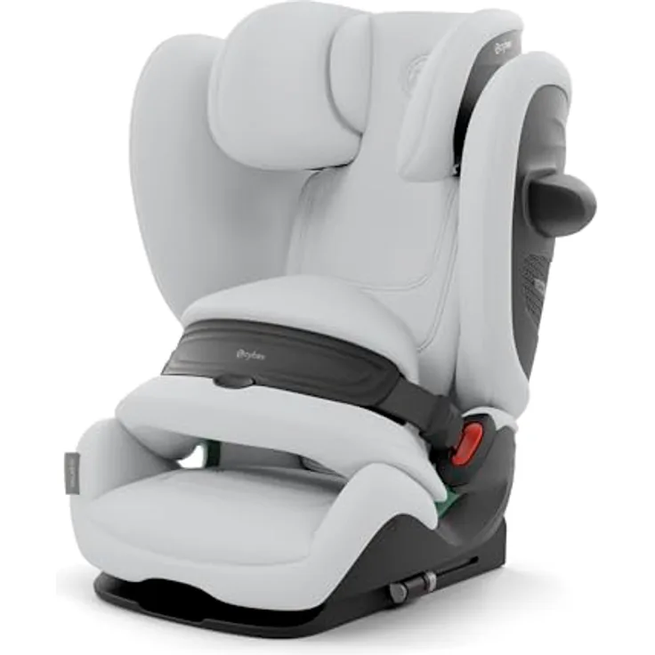 Cybex Pallas G3, 2-in-1 Kindersitz für 15 Monate bis 12 Jahre, Fog Grey, 25% weniger Nackenverletzungen, einfache Handhabung, Komfort & Sicherheit