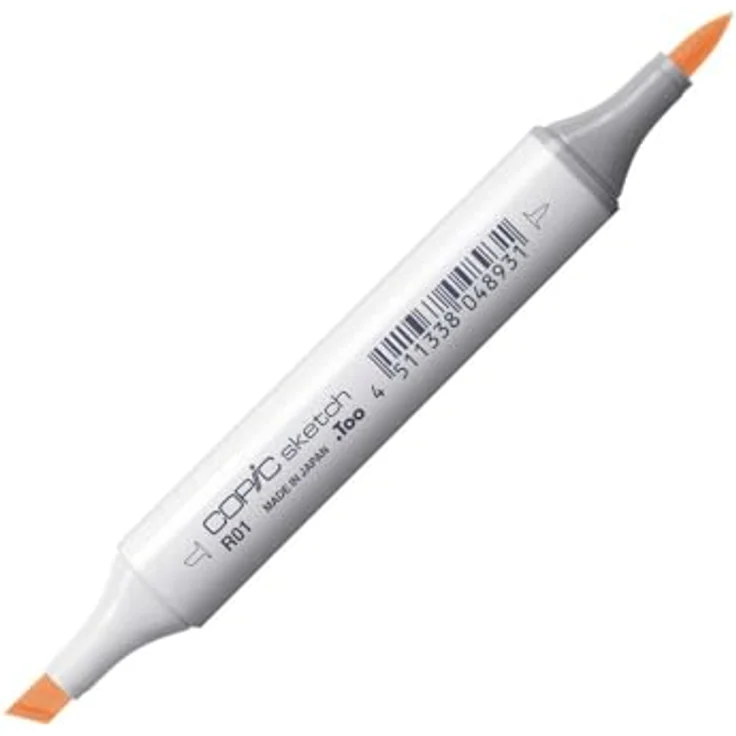 Copic COPIC Sketch Marker Typ R - 01, Pinkish Vanilla, professioneller Pinselmarker mit Super-Brush-Spitze und Medium-Broad-Spitze – Bild 3