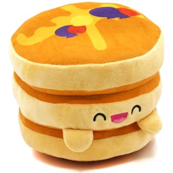 Joytoy Yummies Blooby der Pancake Plüsch, supersoftes Kuscheltier mit Kawaii-Gesicht, grün, 19x19x16 cm – Bild 1
