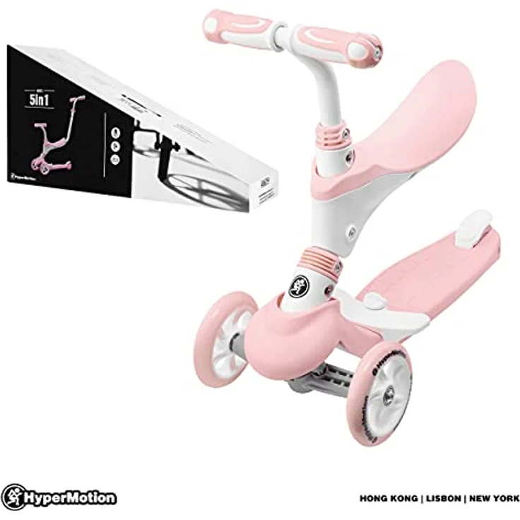 HyperMotion Multifunktionaler 5-in-1 Balance-Roller mit Sitz, Rosa, ab 1 Jahr – Bild 7