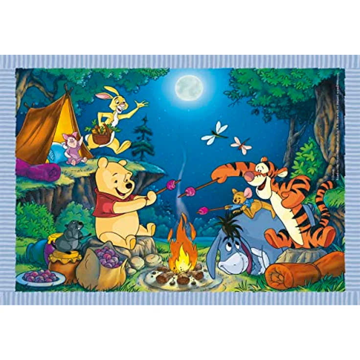Clementoni 21514 Supercolor Puzzle 4 In 1 - Disney Winnie The Pooh - Buntes Kinderpuzzle mit besonderer Leuchtkraft, 12,16,20,24 Teile Ab 3 Jahren – Bild 4